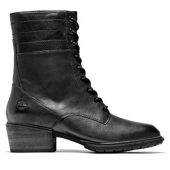 Timberland Sutherlin Bay Kožené - Cierne Vysoke Topanky Damske, T0591SK